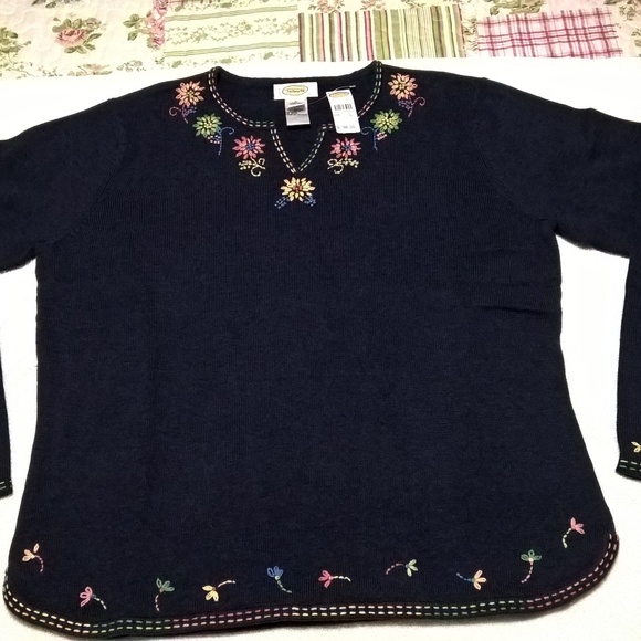 Talbots Large Cotton Sweater - Picture 3 of 7